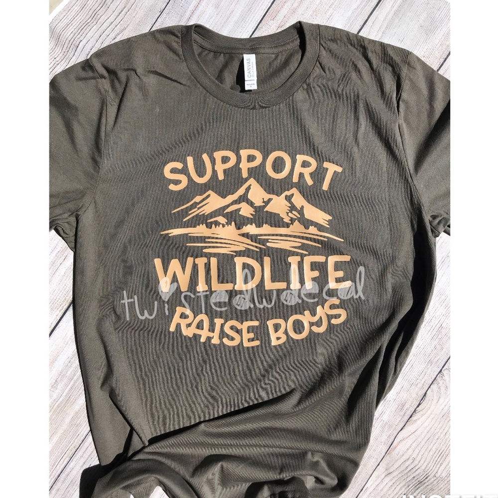 LAST ONE Support Wildlife Raise Boys T-shirt 💙